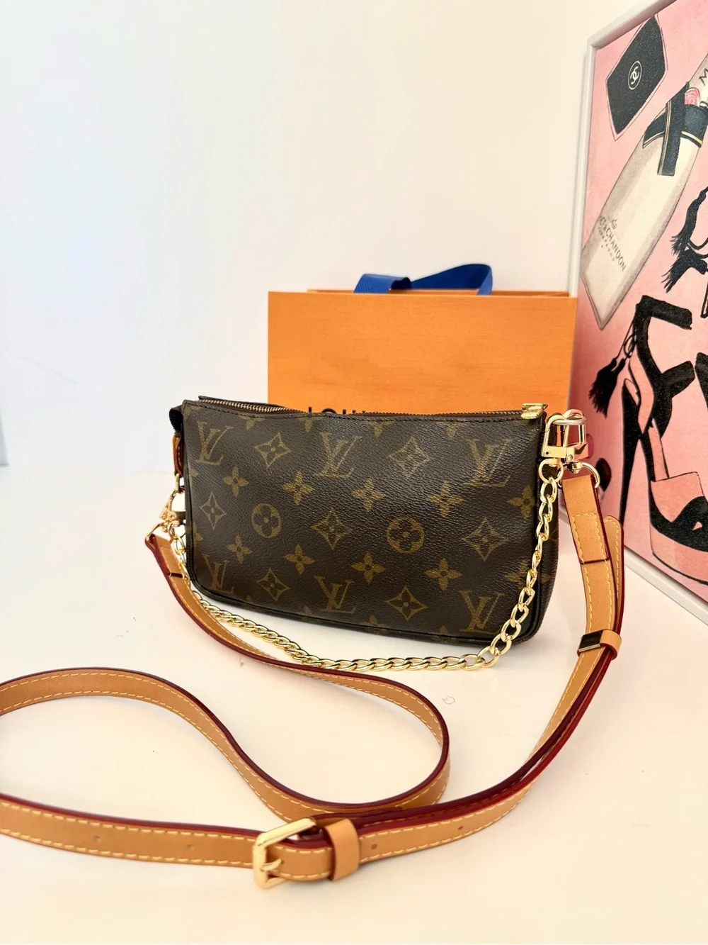 Louis Vuitton Pochette Accessories Monogram 🌟 - Picture 4 of 15